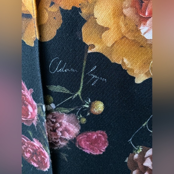 SOLD - Authentic - Adam Lippes - Floral-Print Pintuck Wide-Leg Trousers - size 2 - Picture 8 of 13